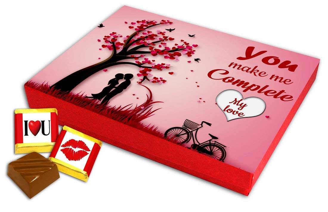 Midiron Romantic Gift For Wife/Girlfriend/Husband/Boyfriend/Lover Valentine Gift For Wife Chocolate Gift For Valentine'S Day,Birthday,Anniversary Cushion-12 * 12 Inch&Mug-325 Ml,0.4 Grams