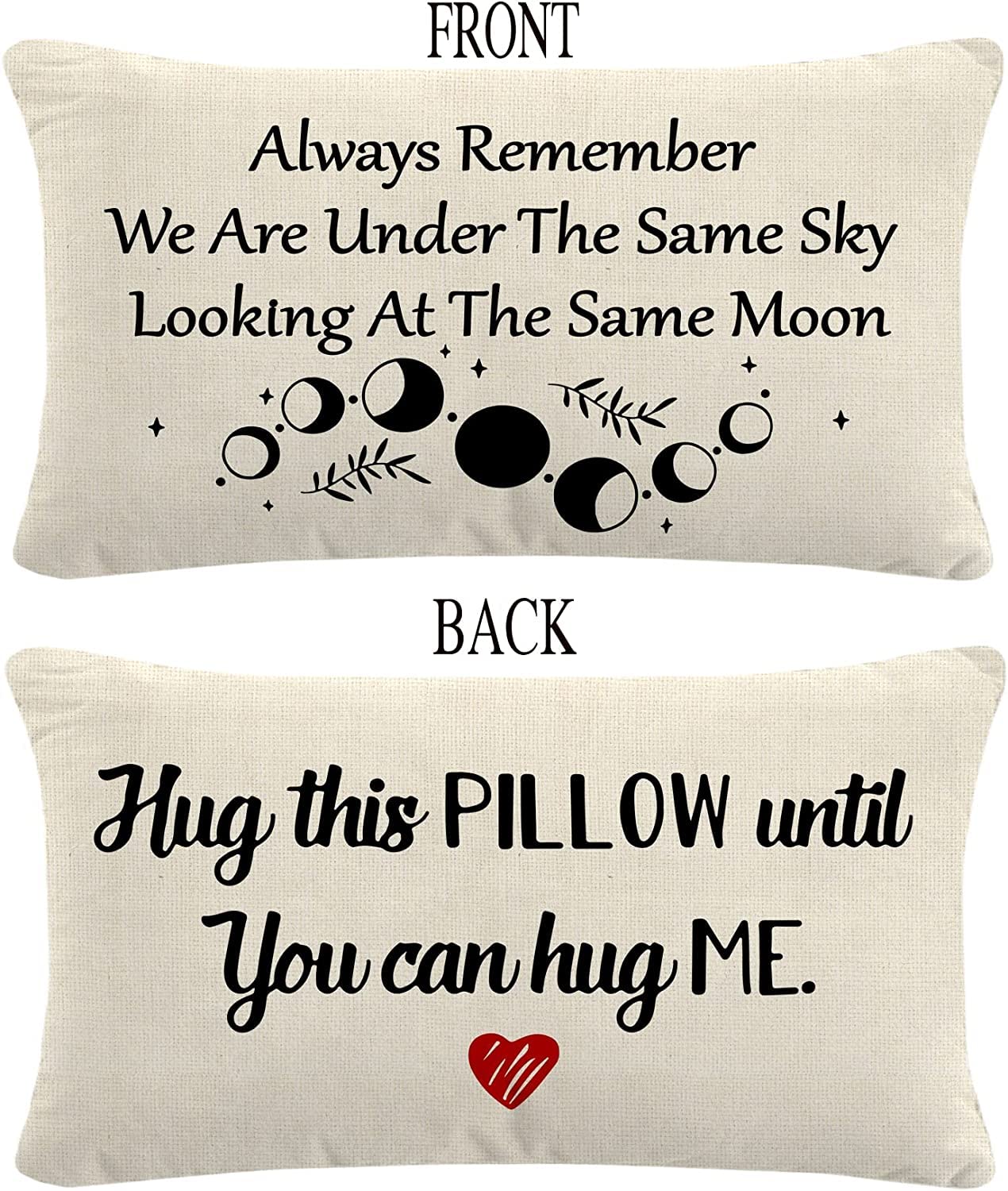 The Purple Tree Long Distance Hug Pillow for Valentine's Day Gift (Pack of 1, 12 x 20Inche) Great Gift for Boyfriend, Girlfriend, Valentine Day Gift, Best Gift for Couple