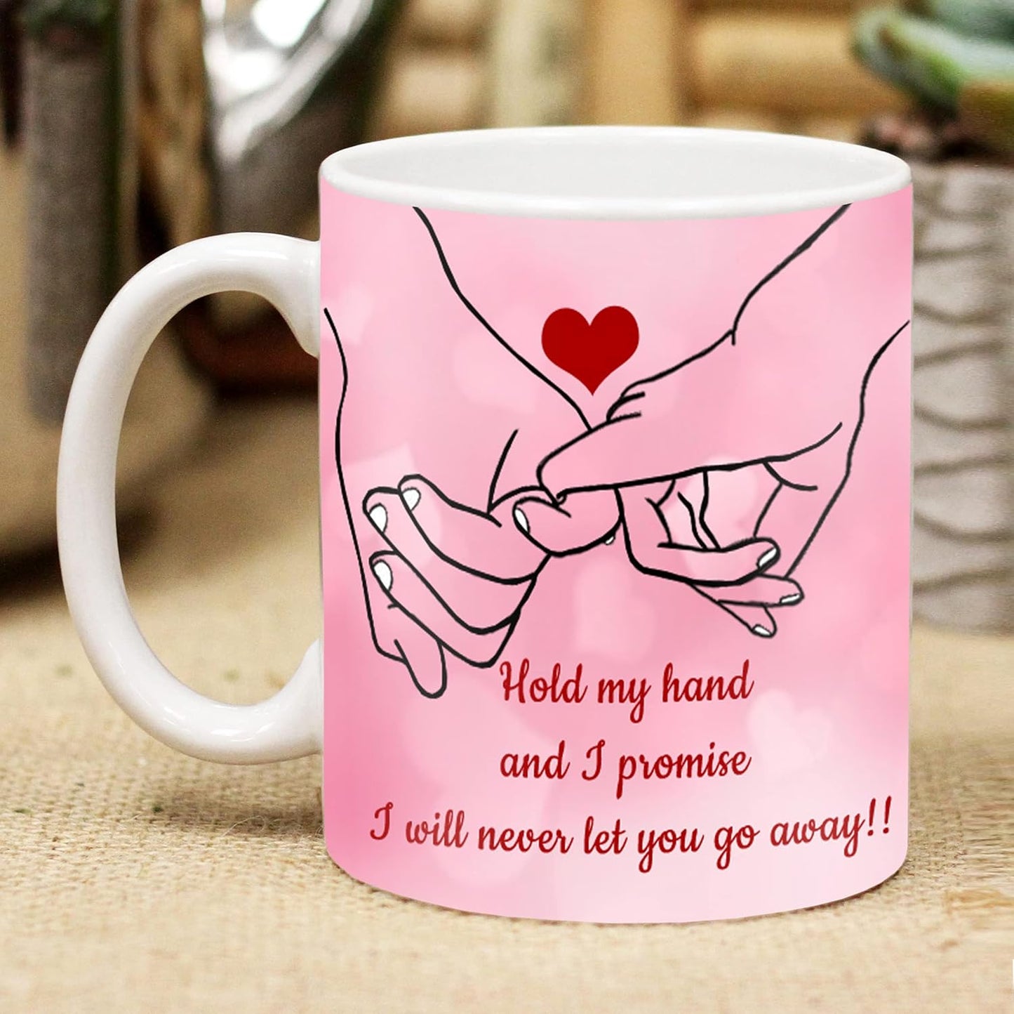 Midiron Romantic Gift For Wife/Girlfriend/Husband/Boyfriend/Lover Valentine Gift For Wife Chocolate Gift For Valentine'S Day,Birthday,Anniversary Cushion-12 * 12 Inch&Mug-325 Ml,0.4 Grams